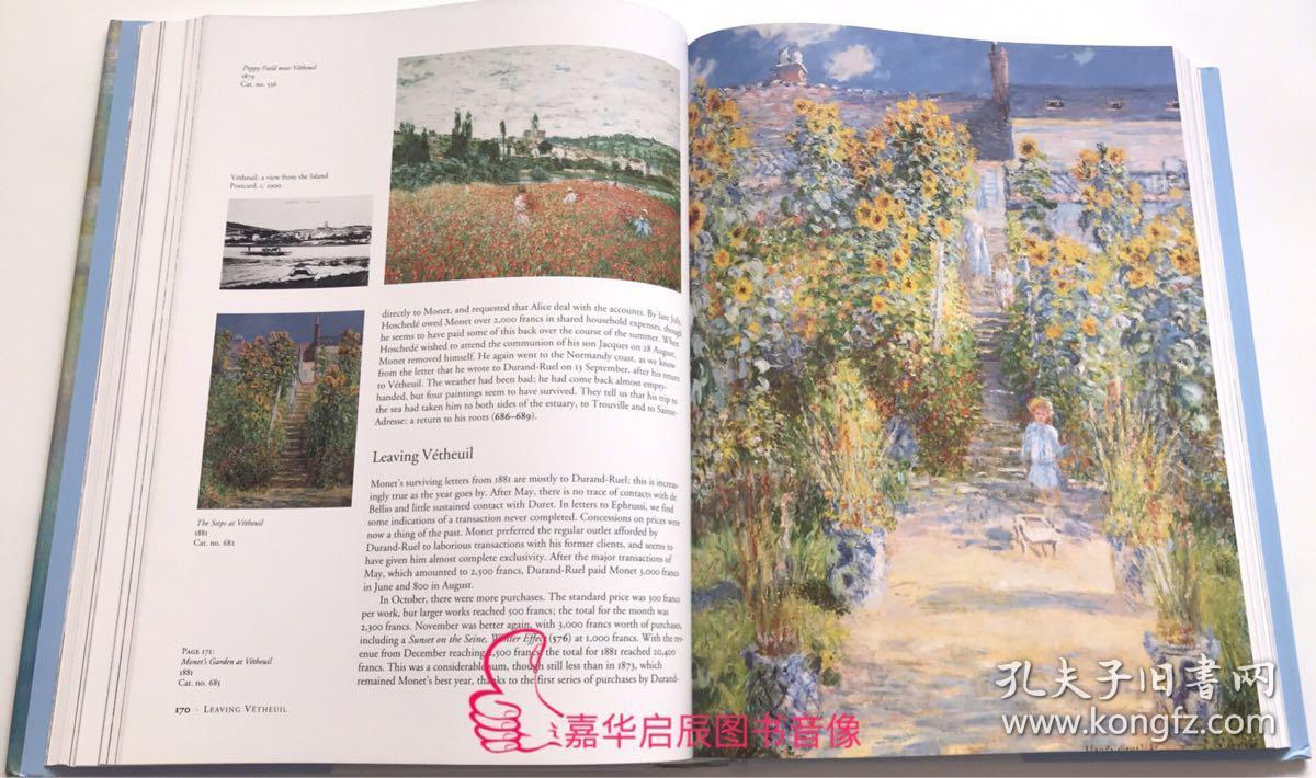 大开本monet 莫奈画册画集进口原版 印象派油画艺术作品集