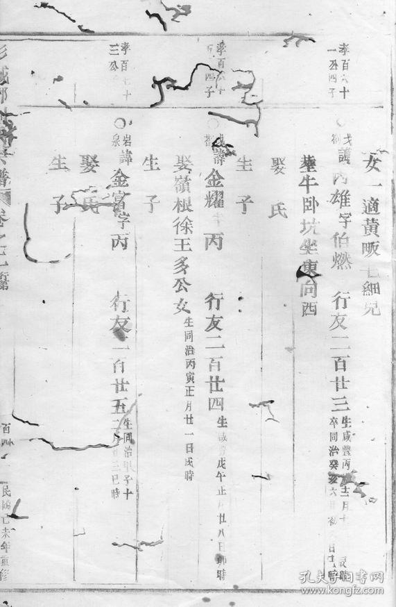【复印件】彭城郡刘氏宗谱 [丽水刘氏] 210页 浙江省丽水
