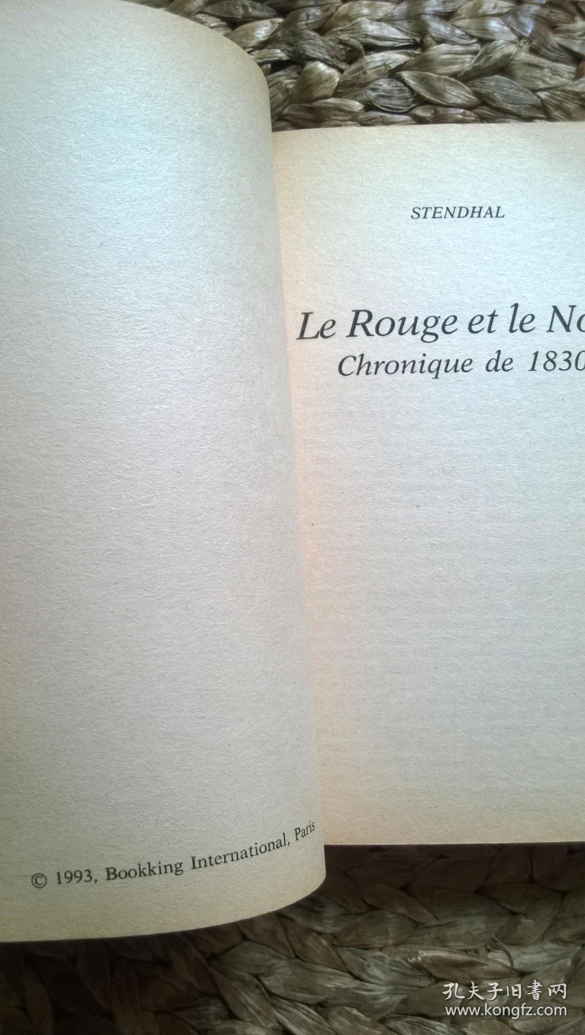法文原版 红与黑 le rouge et le noir