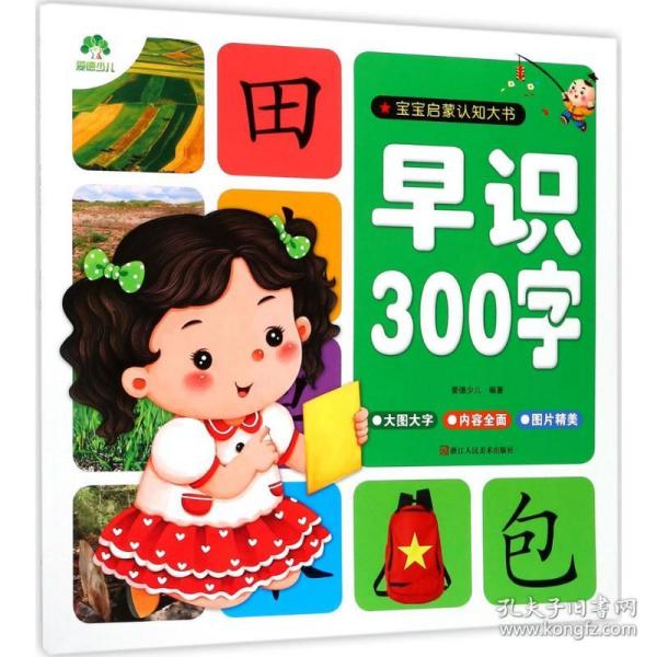 宝宝启蒙认知大书早识300字 爱德少儿 编绘 启蒙/认知