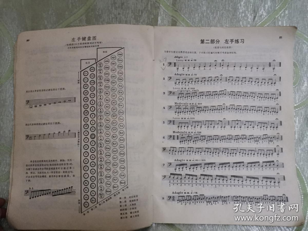 业余手风琴曲谱_手风琴五指练习曲谱(3)