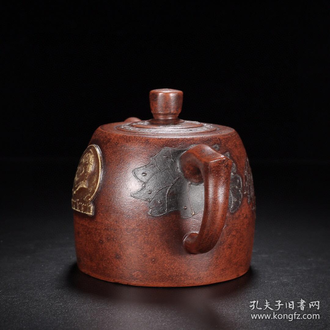 宜兴人物头像紫砂壶