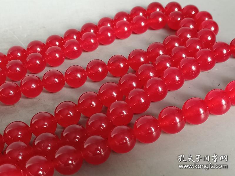 天然冰种红翡翠项链