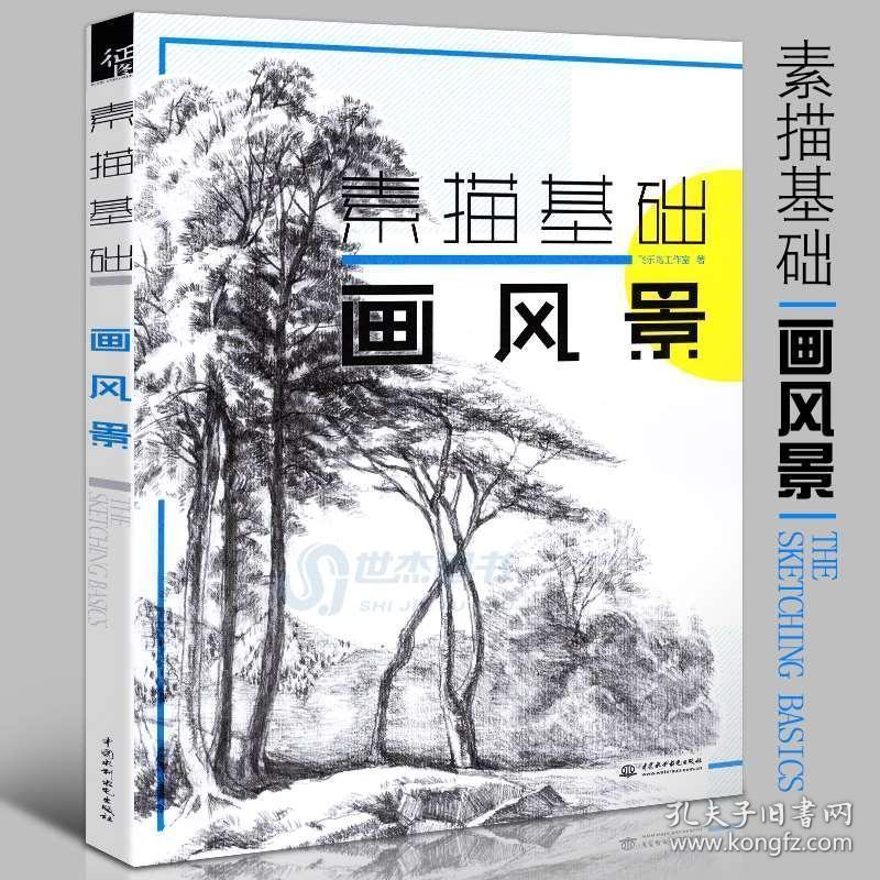 铅笔素描基础入门教程 绘画教程素描风景画教程艺术绘画技法美术临摹