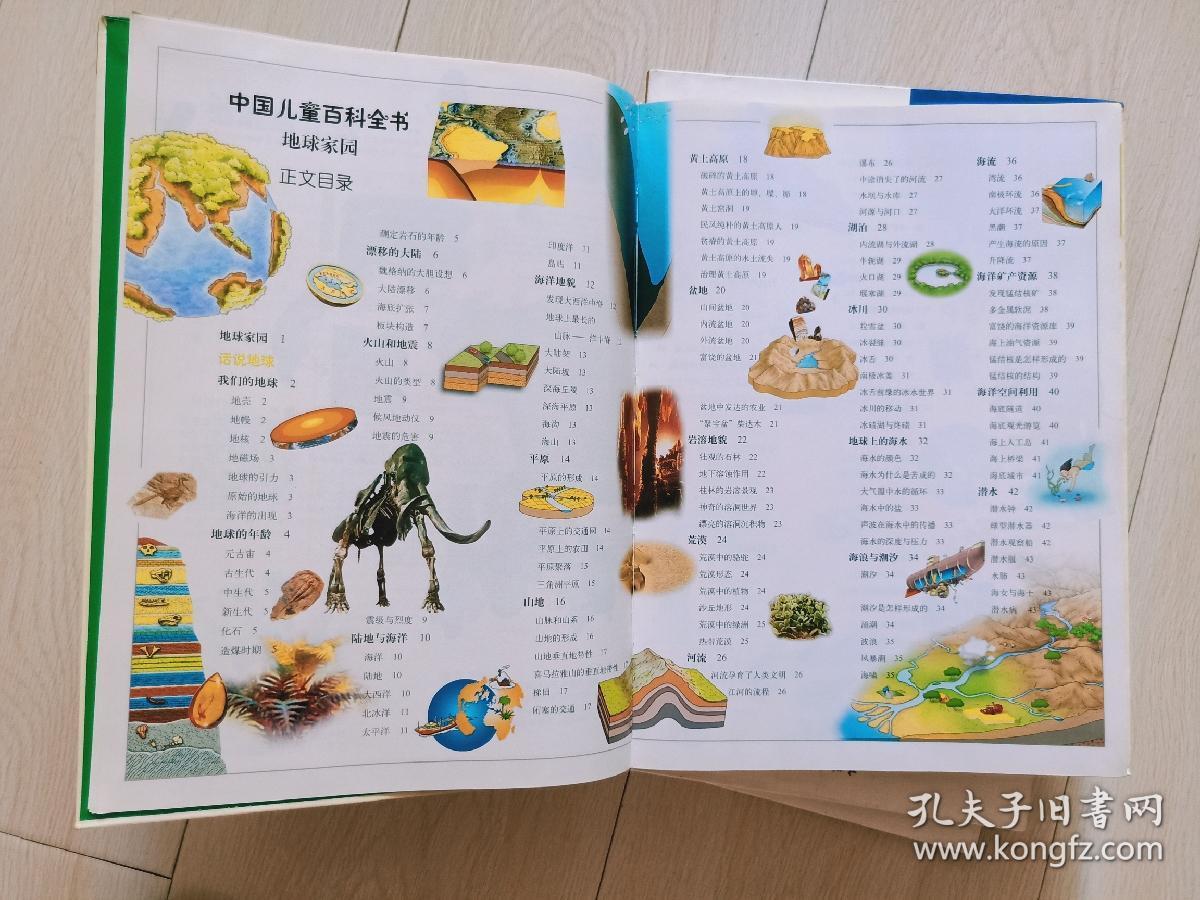 《中国儿童百科全书》地球家园,科学技术,文化生活,人类社会共四本合