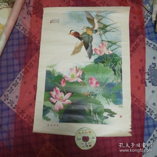 年画:荷花鸳鸯