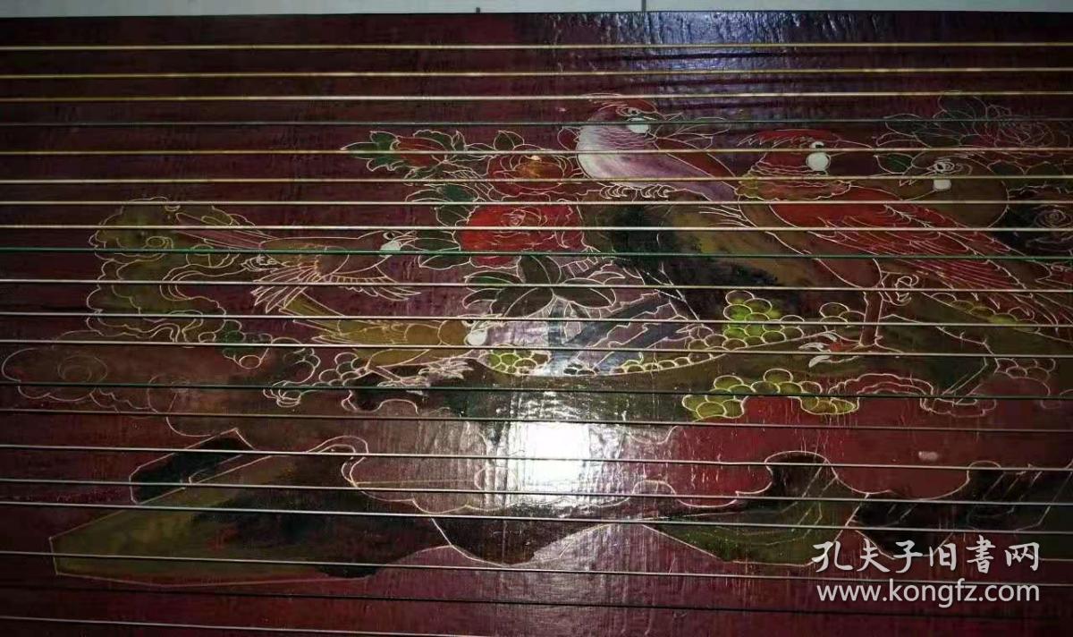 清代漆器古筝