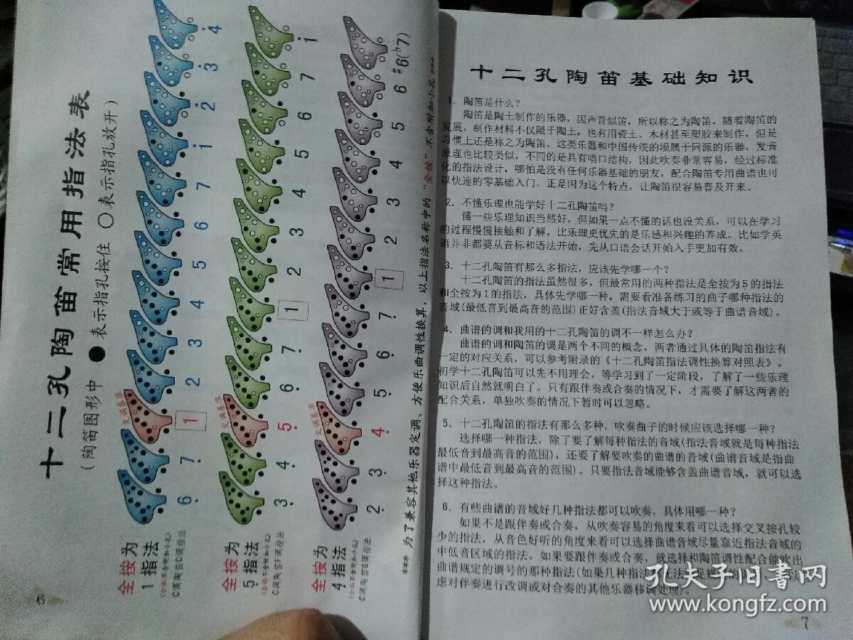 陶笛图形曲谱_陶笛你莫走图形曲谱(2)