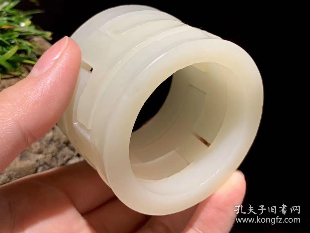 整块大料,手雕,和田玉发箍