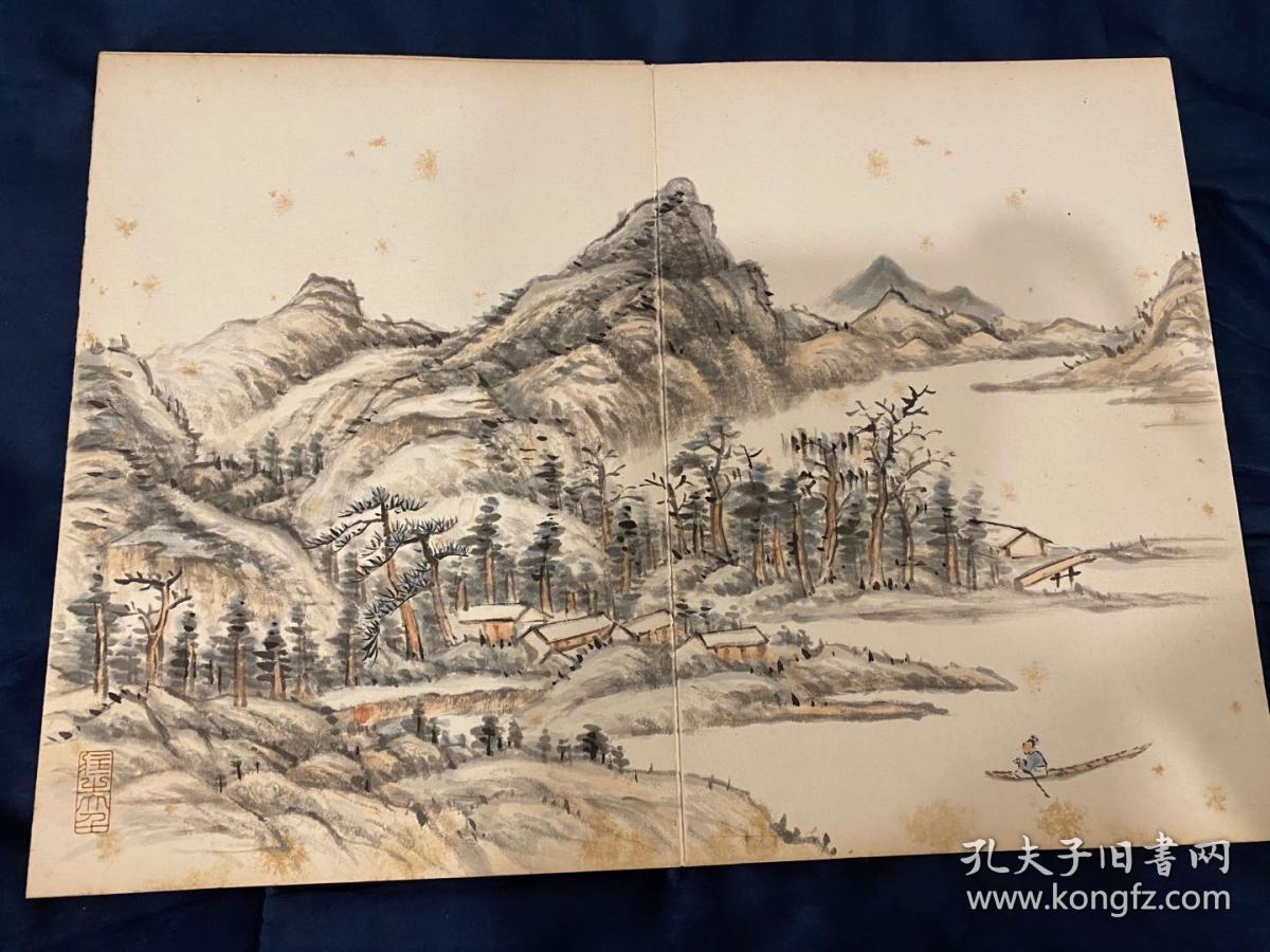 老册页 山水画