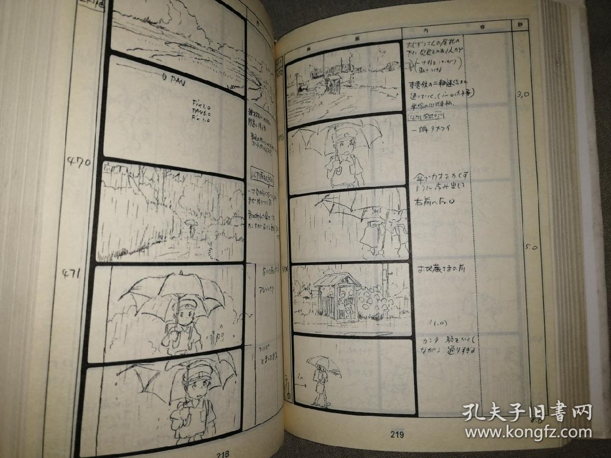 宫崎骏电影 龙猫 分镜头原稿(吉卜力全集3)