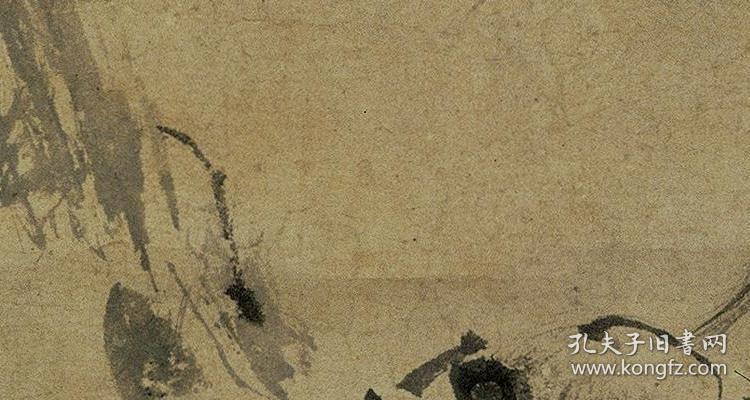 梁楷六祖截竹图 复制品 艺术微喷画芯 可装裱 画框竖幅立轴e22b