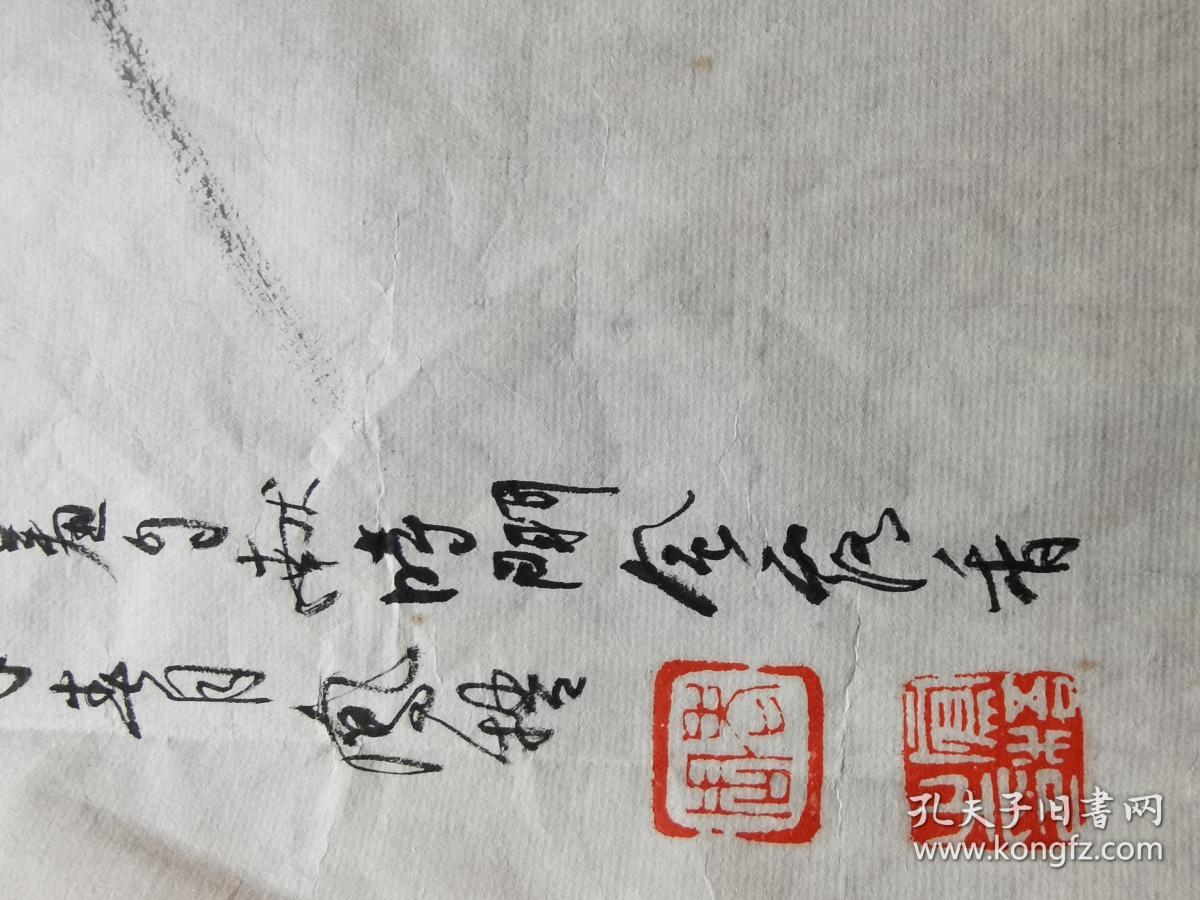 周凤梧,墨兰花斗方