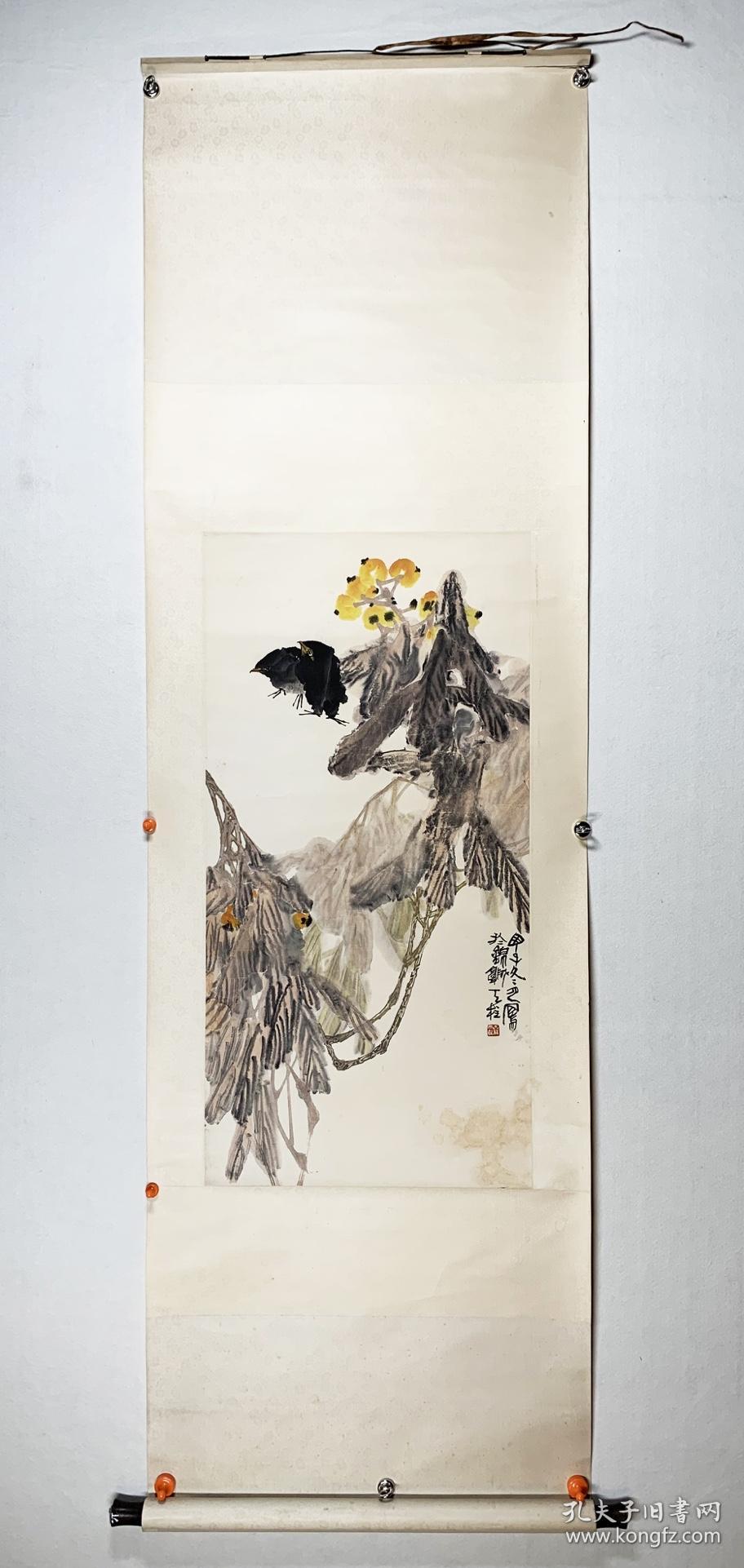 擎天柱(款). 花鸟.