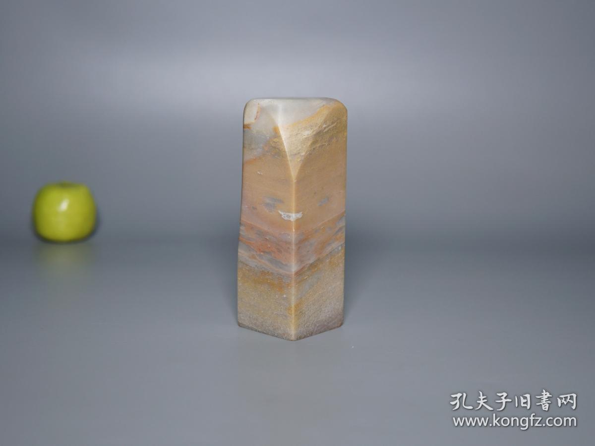 【印章:寿山石】(高山黄冻)大个头 正章 好料◆ [苍茫浑朴 大漠孤烟直