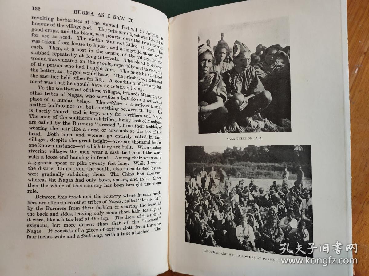 burmaasisawit18891917英文古董书出版于1925年有36副老照片和一张老