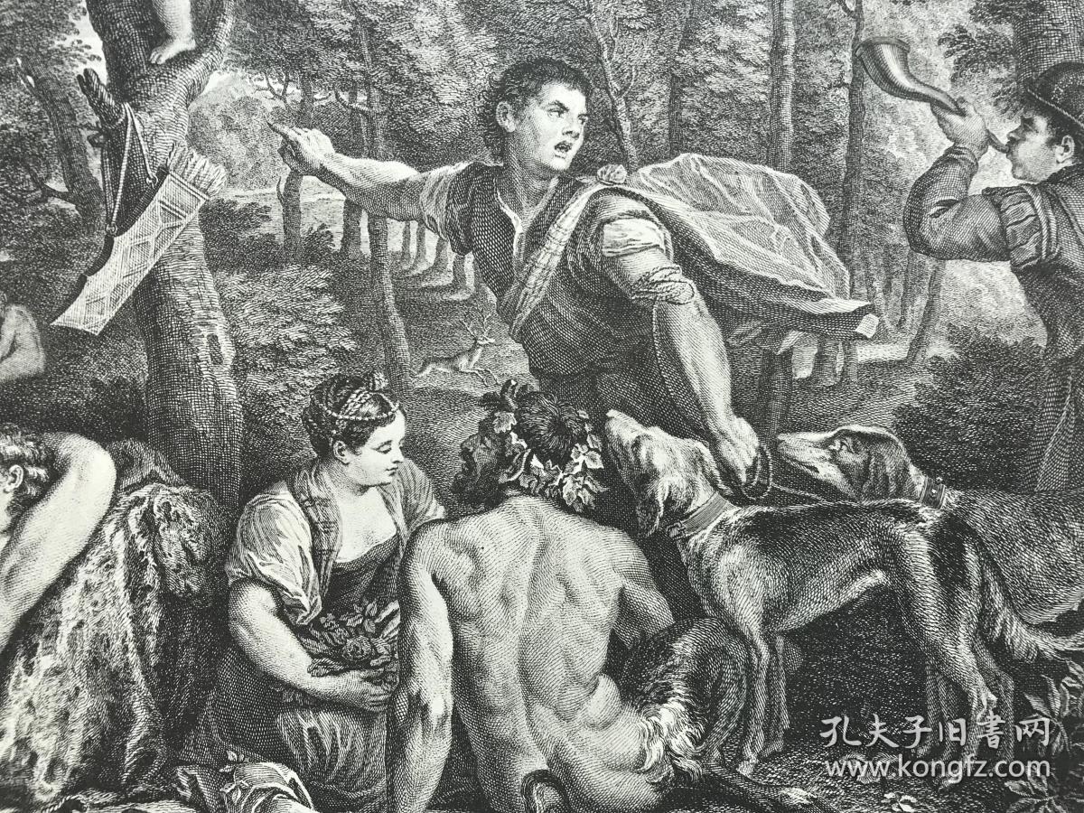1876年感光制版铜版画《朱庇特和帕尔多的维纳斯》—西方油画之父