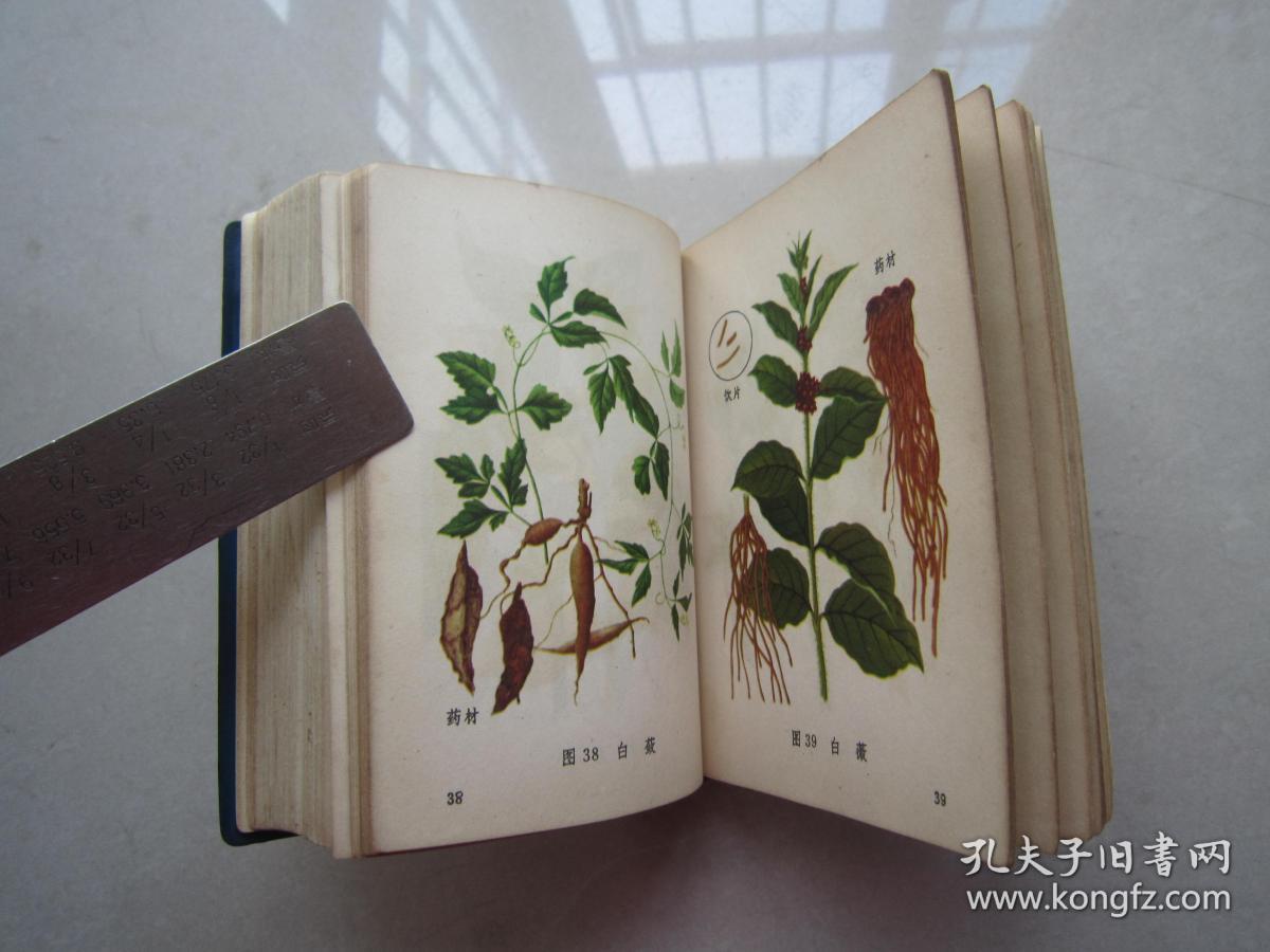 常用中草药图谱(彩图本):人民卫生出版社,1970年,64开精装本