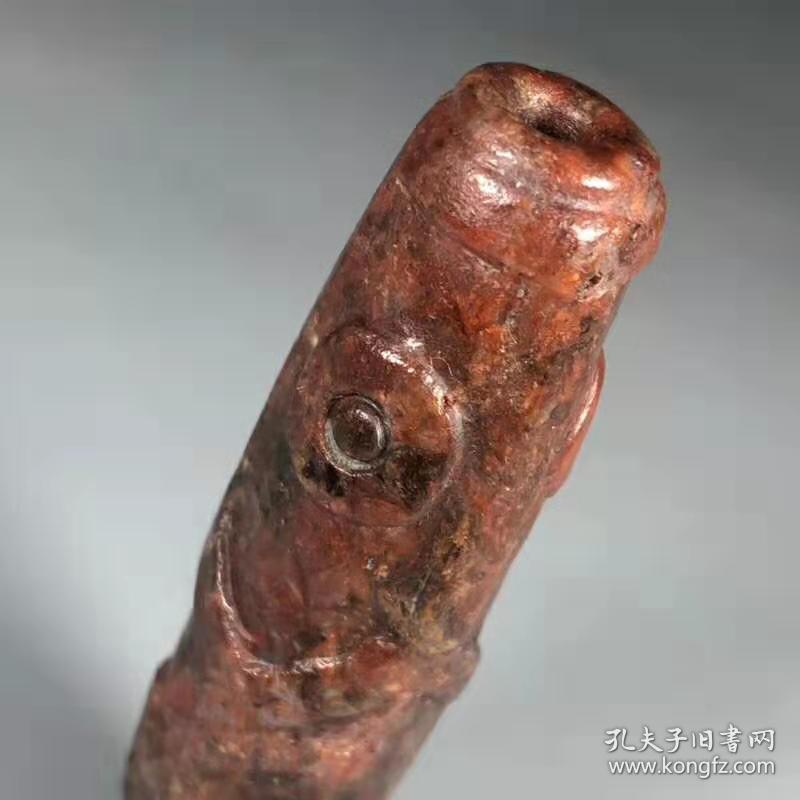 回流千年西藏老矿法螺老天珠尺寸:69*18毫米