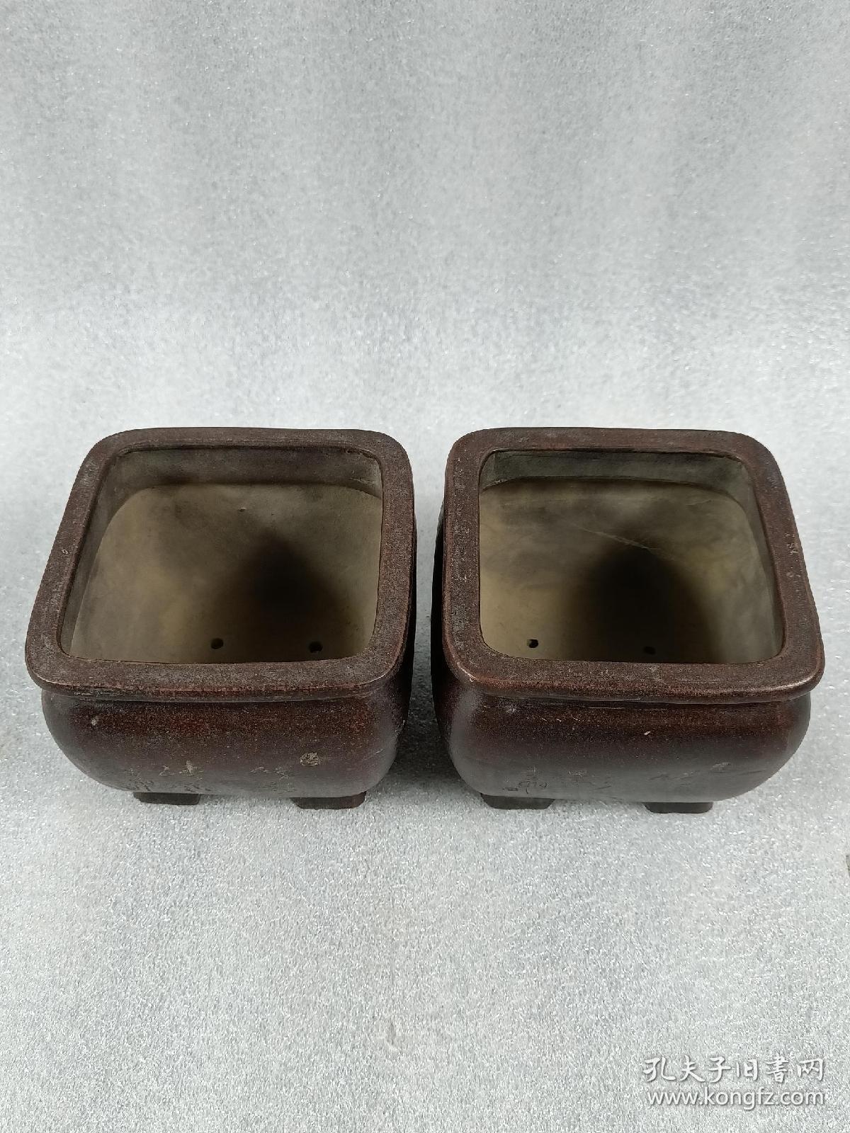 清代紫砂花盆,全品完美,收藏佳品,喜欢的联系