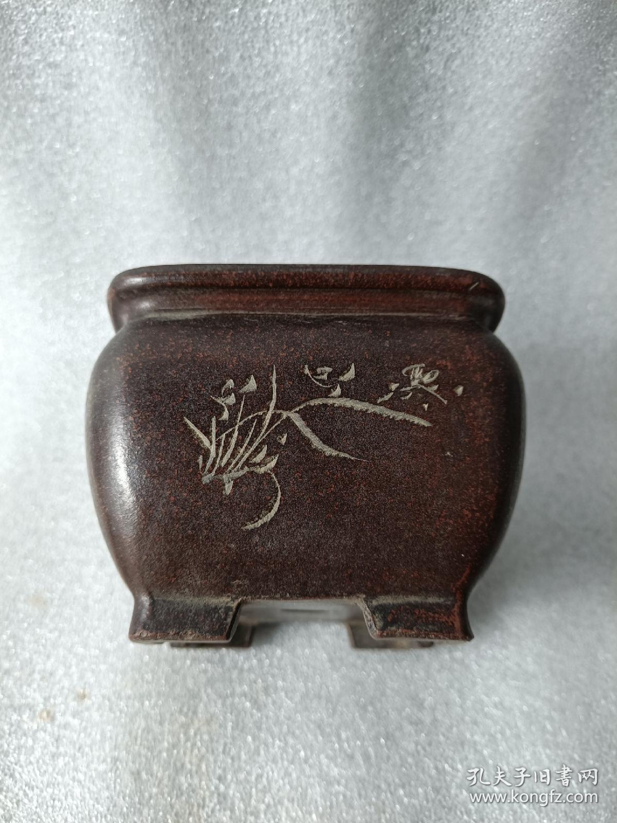 清代紫砂花盆,全品完美,收藏佳品,喜欢的联系