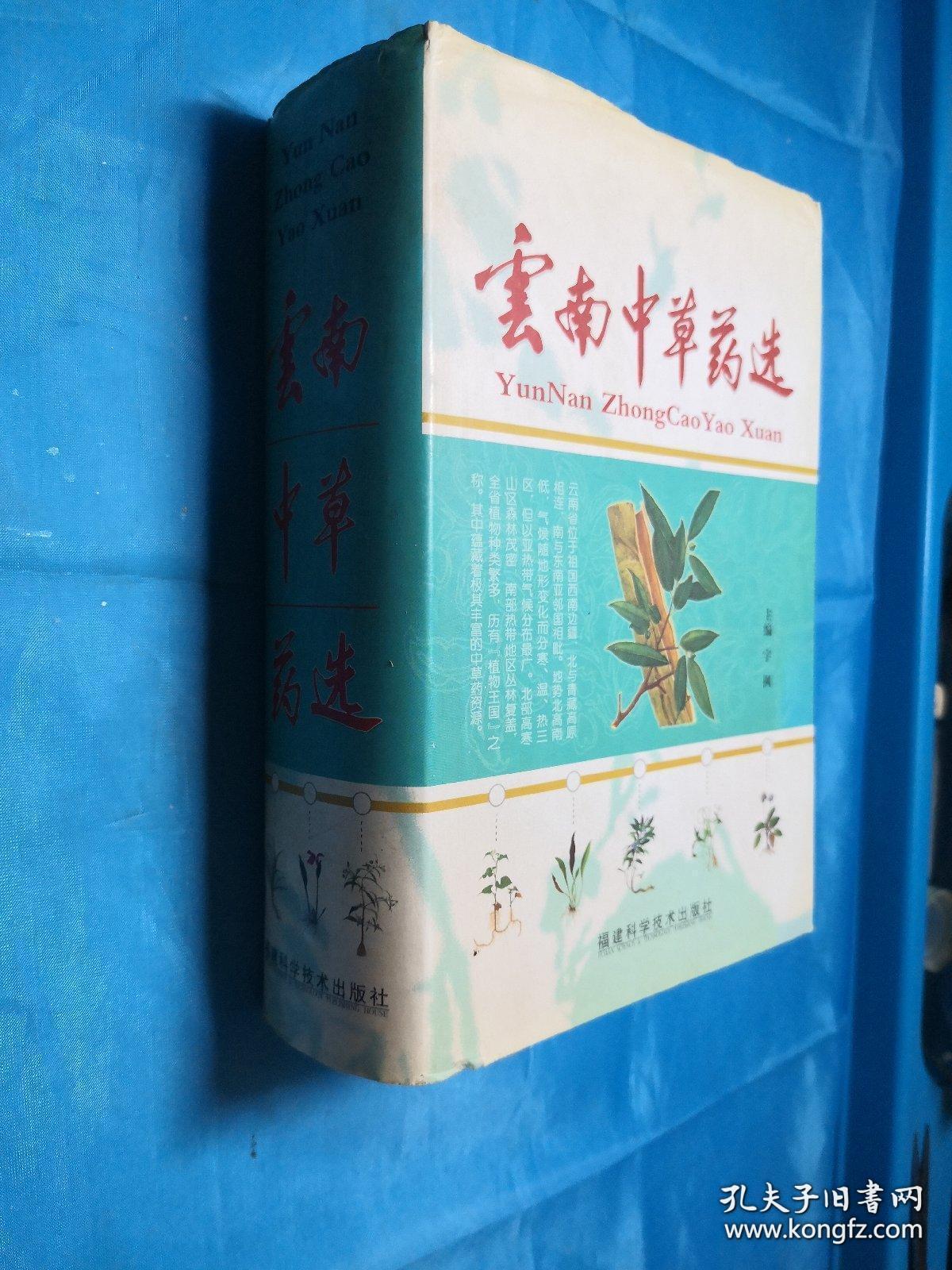 云南中草药选【图文记载药物采收季节性味功能全彩色铜板纸云南地方