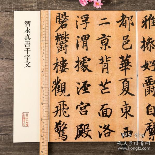 大八开放大楷书毛笔书法碑帖原帖 智永楷书千字文字帖 书法临摹