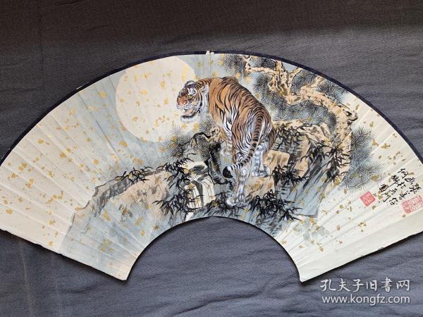 张 善 仔(款)老扇面 画于吴门网师园