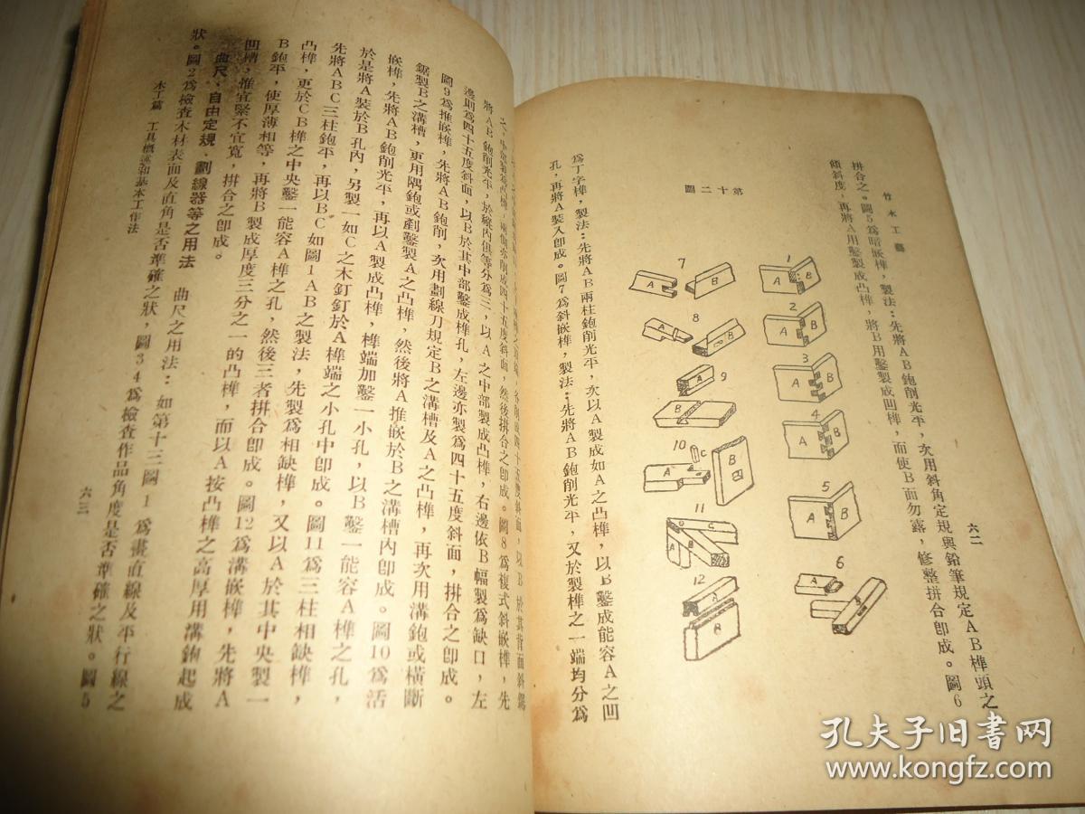 中华书库*初中第一集《竹木工艺》一册