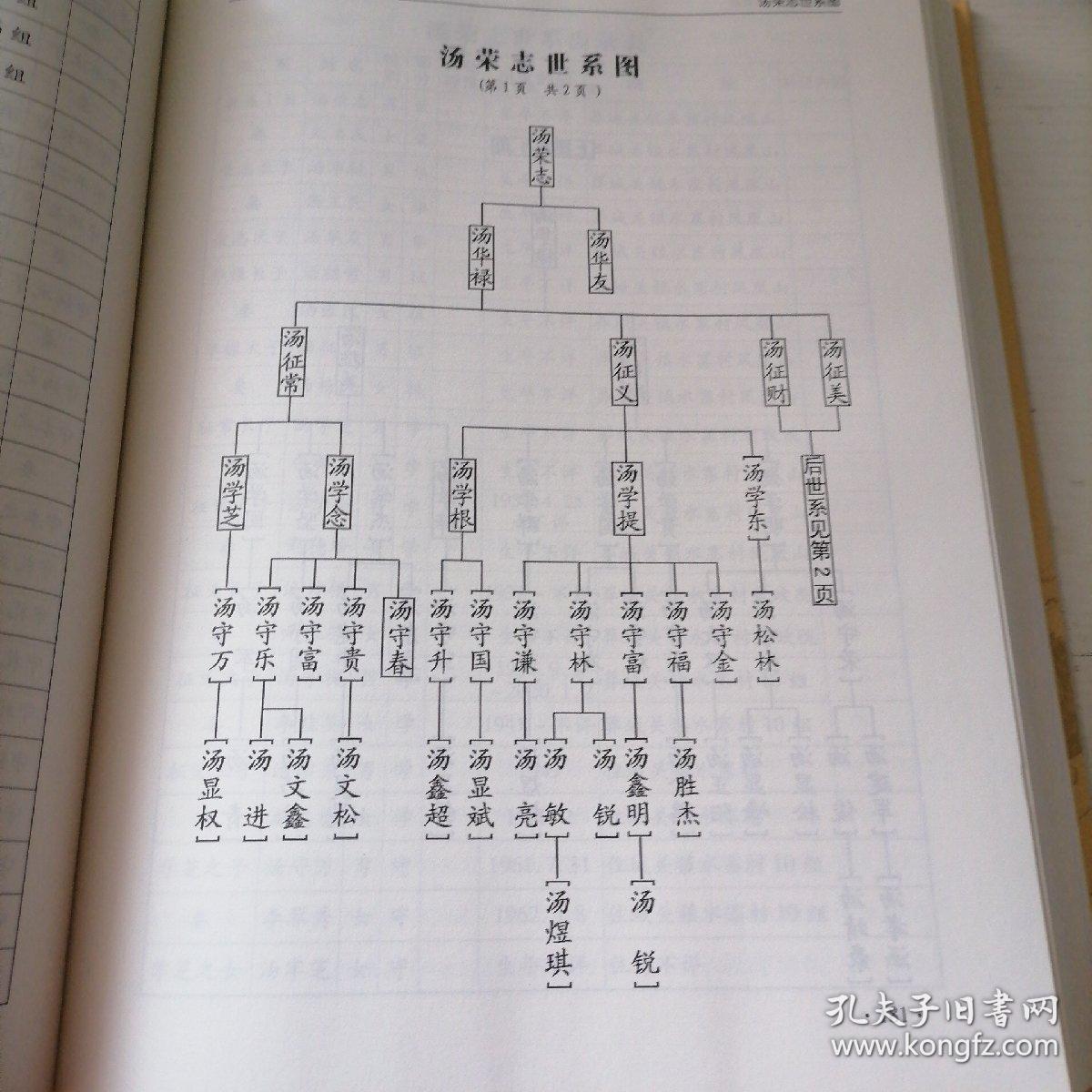 汤氏族谱竹溪篇