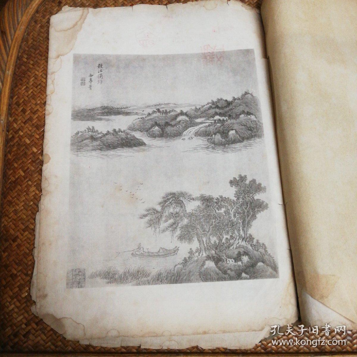 gzsⅩ10002《杨晋,杨西亭,鹤道人,杨子鹤山水册》