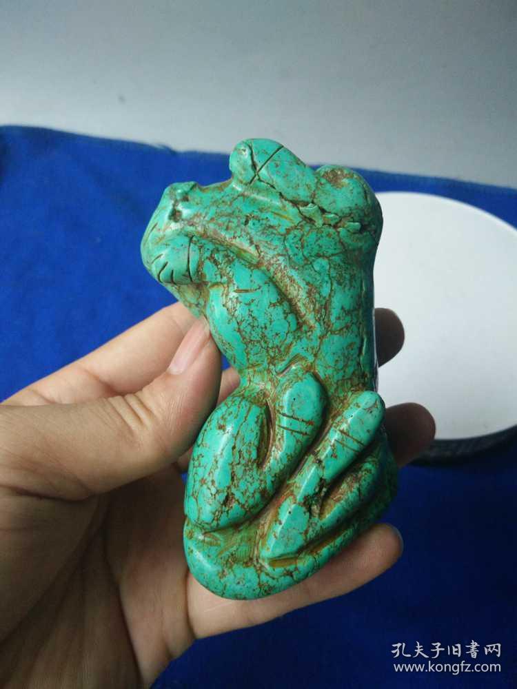 战汉时期绿松石瑞兽把件