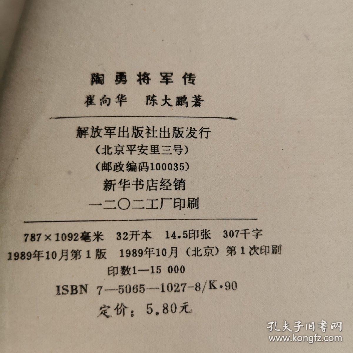 陶勇将军传