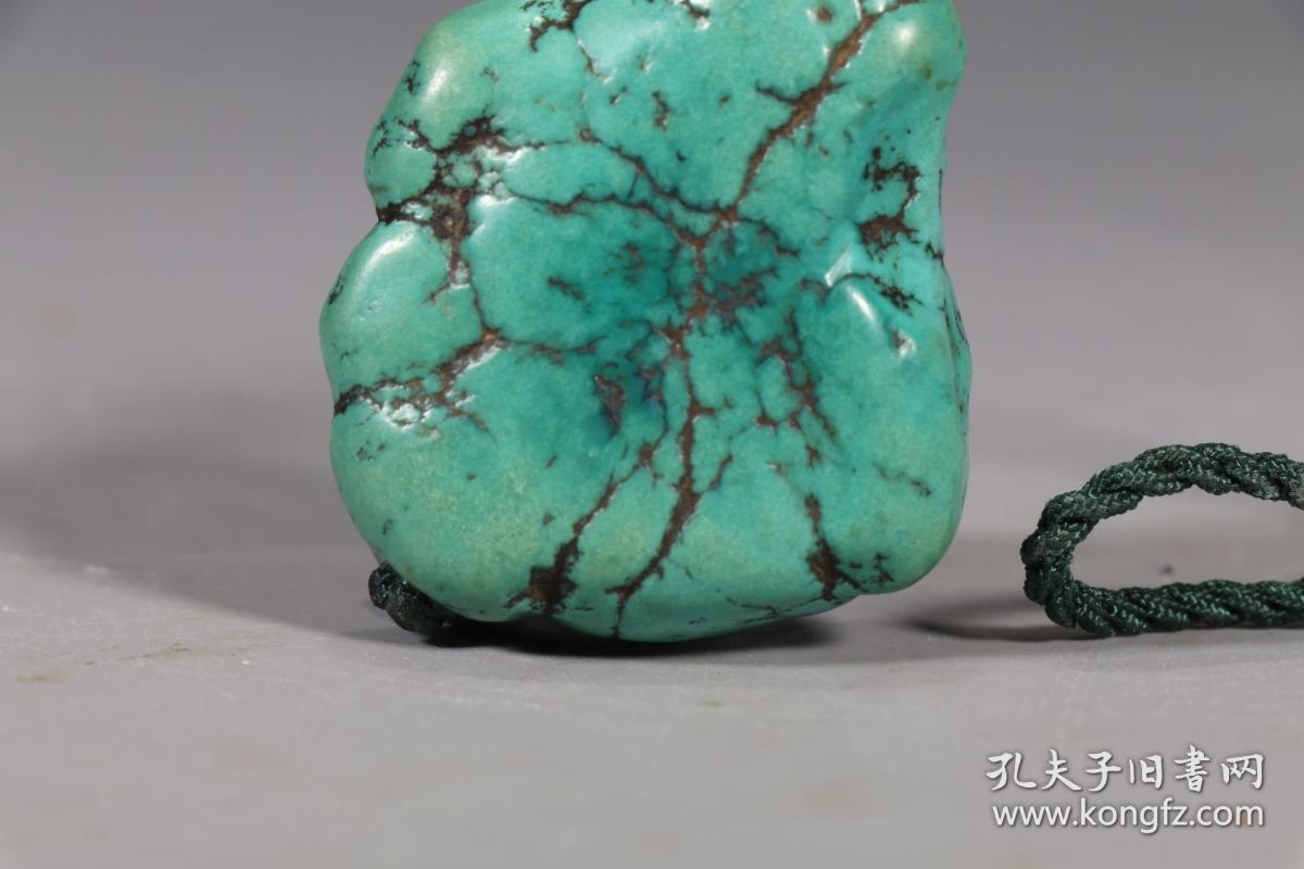 清代,绿松石把件