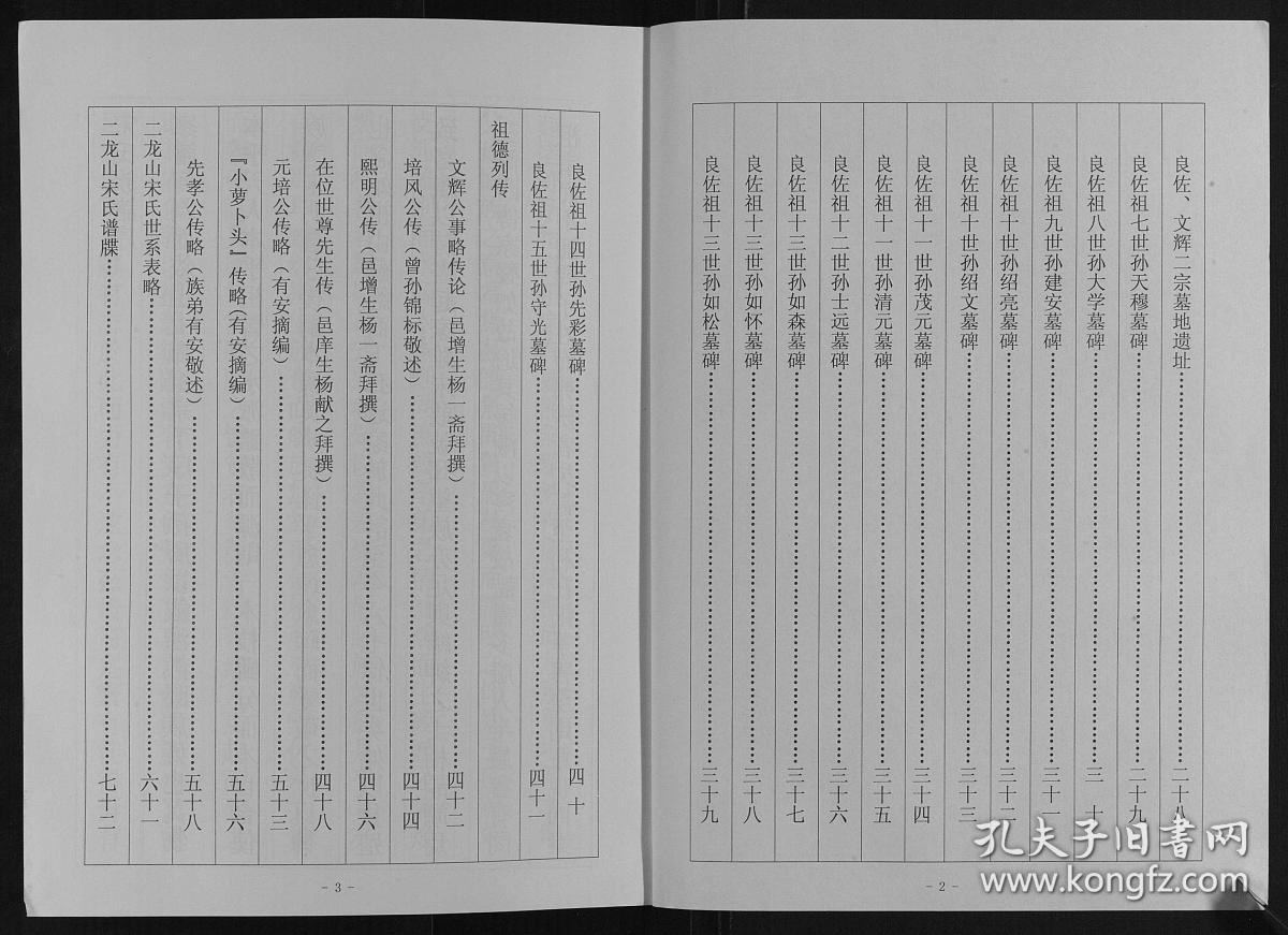 复印件二龙山宋氏族谱