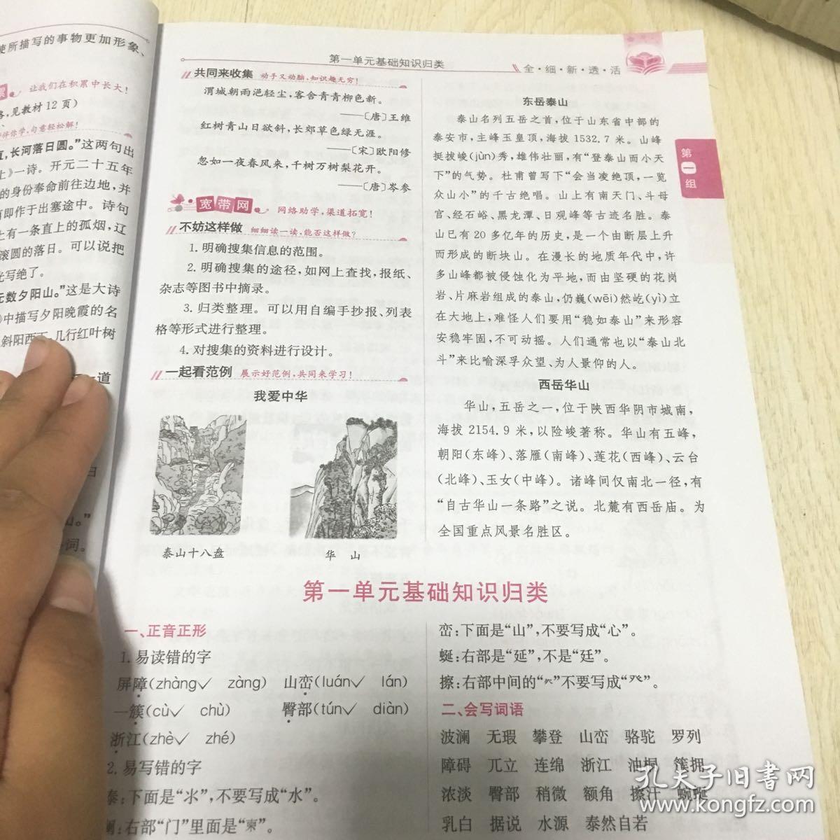 小学教材全解 四年级语文下 人教版 2017春
