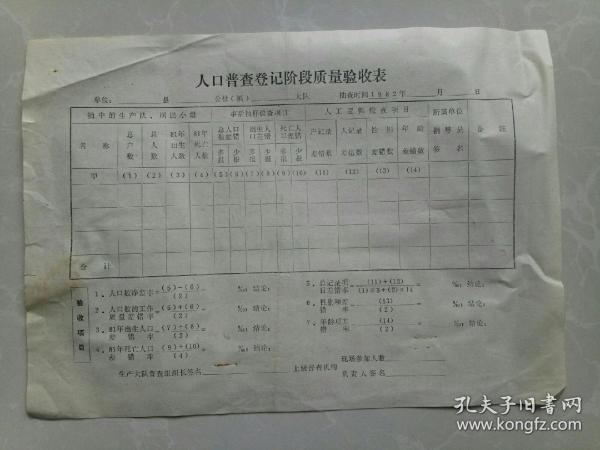 人口普查登记阶段工作要求_普查人口登记表格图片