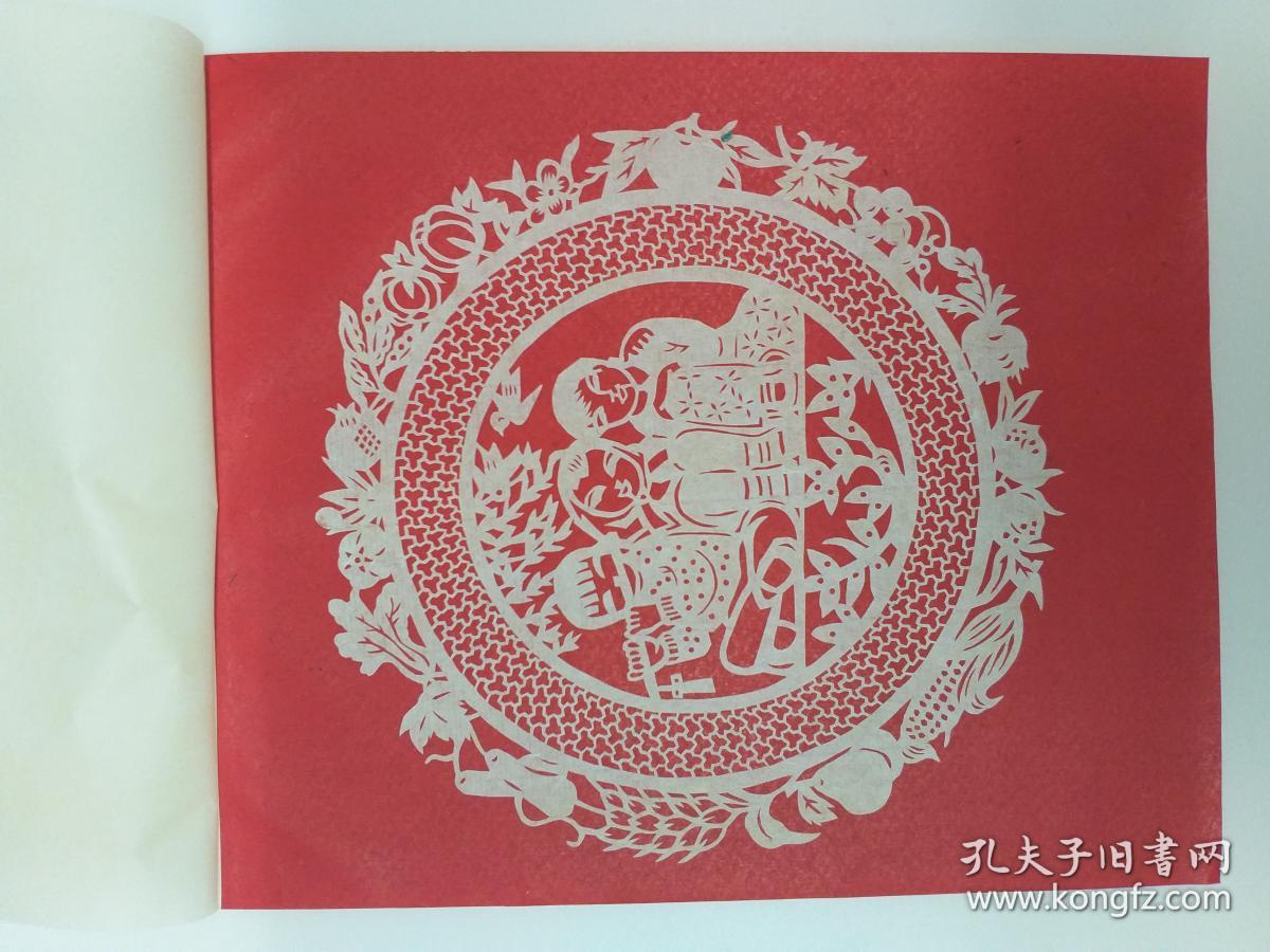 中国民间剪纸 白花细纹图案(n0149 16x14 剪纸8张 出口创汇)