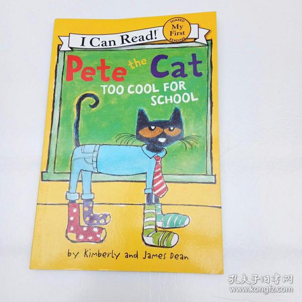 petethecattoocoolforschool皮特猫太酷不想上学英文原版