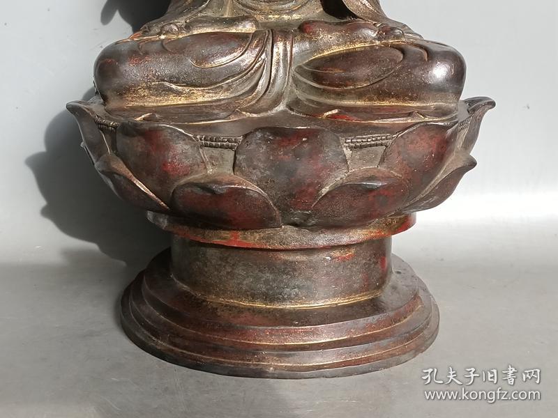 乡下收的明代老铜佛像1