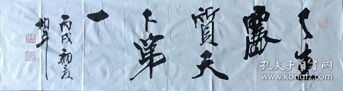 嘉兴章柏年横幅书法天生丽质