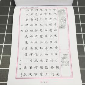庞中华硬笔书法系列 唐诗三百首精华 成人练字帖楷书字帖庞中华初学者
