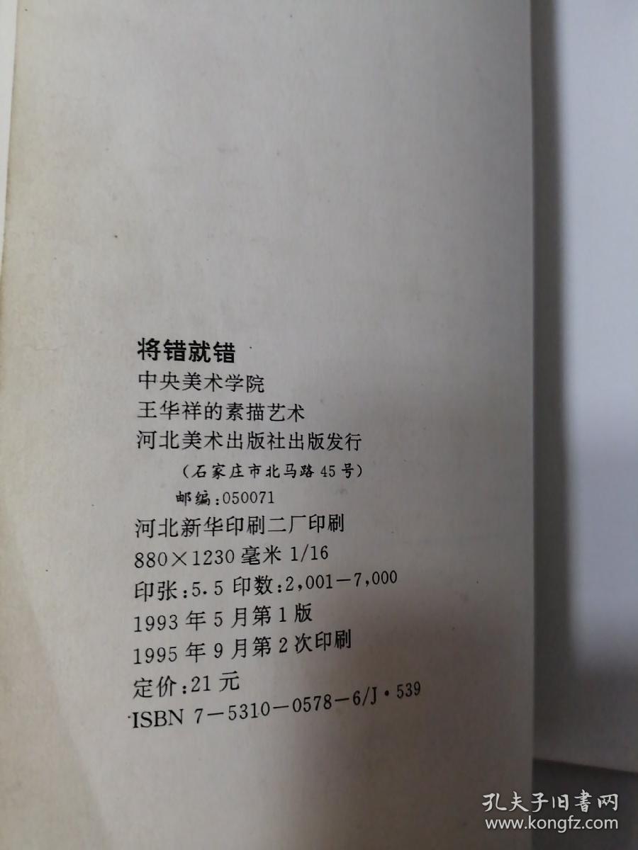 将错就错 王华祥的素描艺术