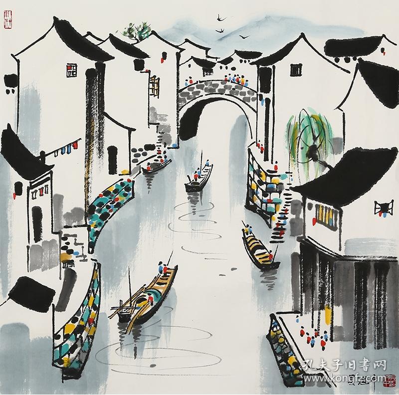 吴冠中山水画