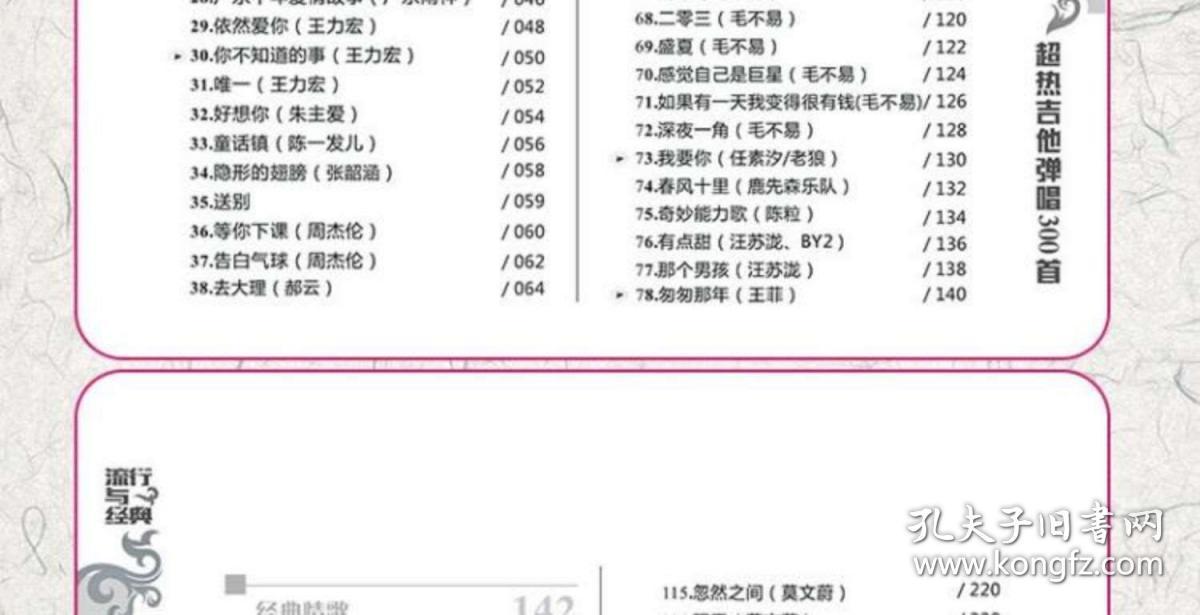 电吉他曲谱教学入门零基础谱集_电吉他入门曲谱(4)