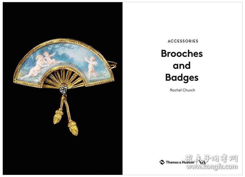 现货原版 Brooches and Badges 胸针和徽章 男士女士佩戴设计 珠宝设计 设计师和珠宝爱好者必备书籍