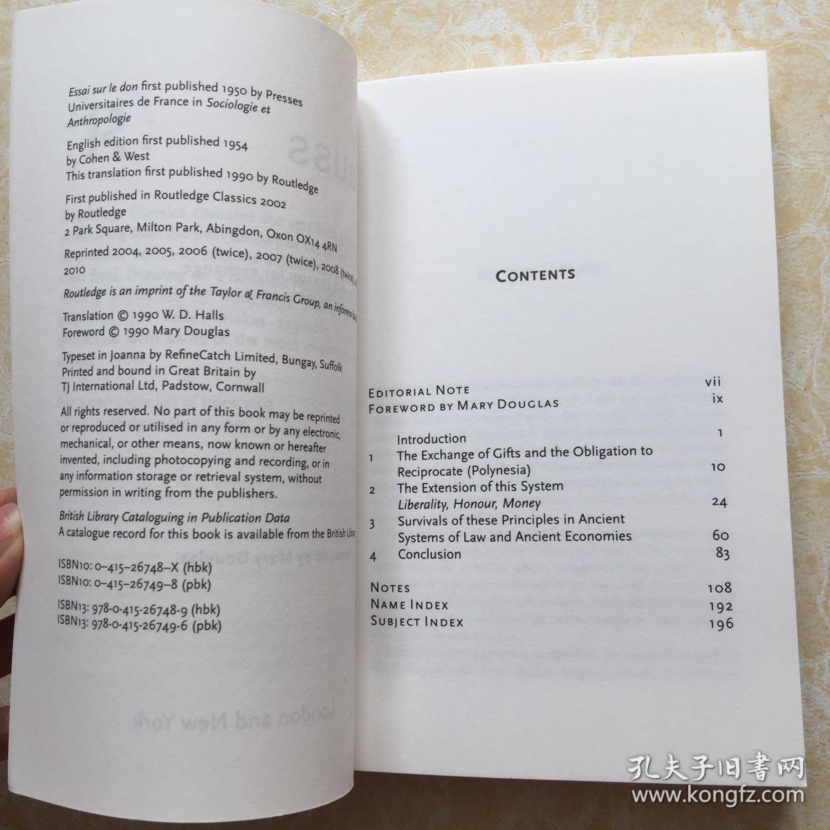 the gift : the form and reason for exchange in archaic societi