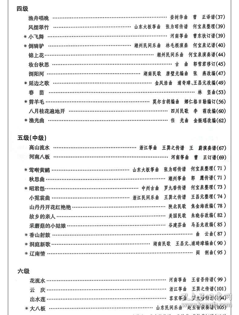 古筝初级曲谱_初级古筝曲谱简谱(4)