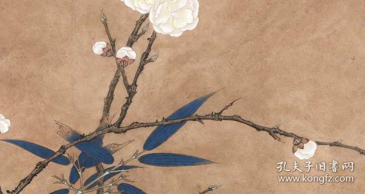 李晓明古风类工笔花鸟作品临梅竹图 复制品 画芯 可装裱 画框c48a