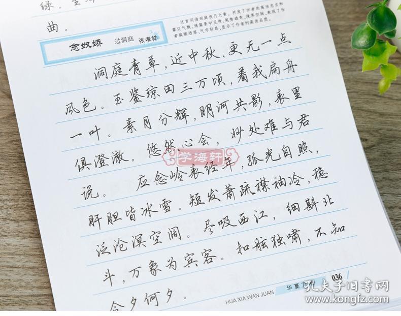 田英章钢笔硬笔中性笔成人学生基础入门行书临摹书法字帖练字本 华夏